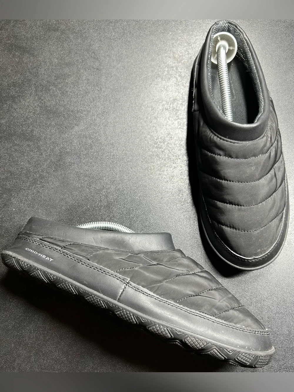 Columbia Men’s Size 10 Packed Out 2 Omni-Heat Black Slip On Slipper Shoes